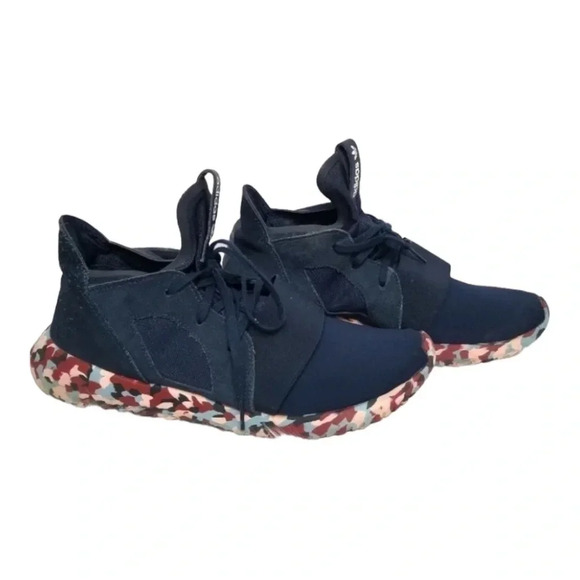 Adidas Rare Tubular Navy  Blue Speckled Shoes 9.5 - Picture 1 of 13